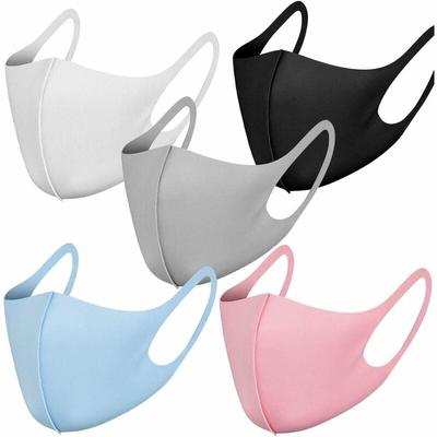 5er-Pack wiederverwendbare Gesichtsmasken aus Stoff mit Ohrschlaufen, atmungsaktiv, weich, Image