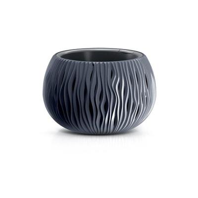 Prosperplast - Bowl Sandy Plastik mit Tank in Anthrazit, 19,5 (groß) x 29 (Breite) x 29 (tief) cms Image