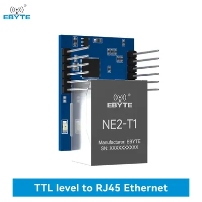 TTL Seriell zu RJ45 Ethernet Modul Modbus TCP zu RTU Unterstützung MQTT Protokoll Low Power Virtual Serial Port EBYTE NE2-T1 NE2-T1B Image