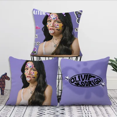 Sänger O-Olivia R-Rodrigo Kissenbezug Wohnzimmer Zuhause Sofa Büro Shop Bezug Druck Komfort Image