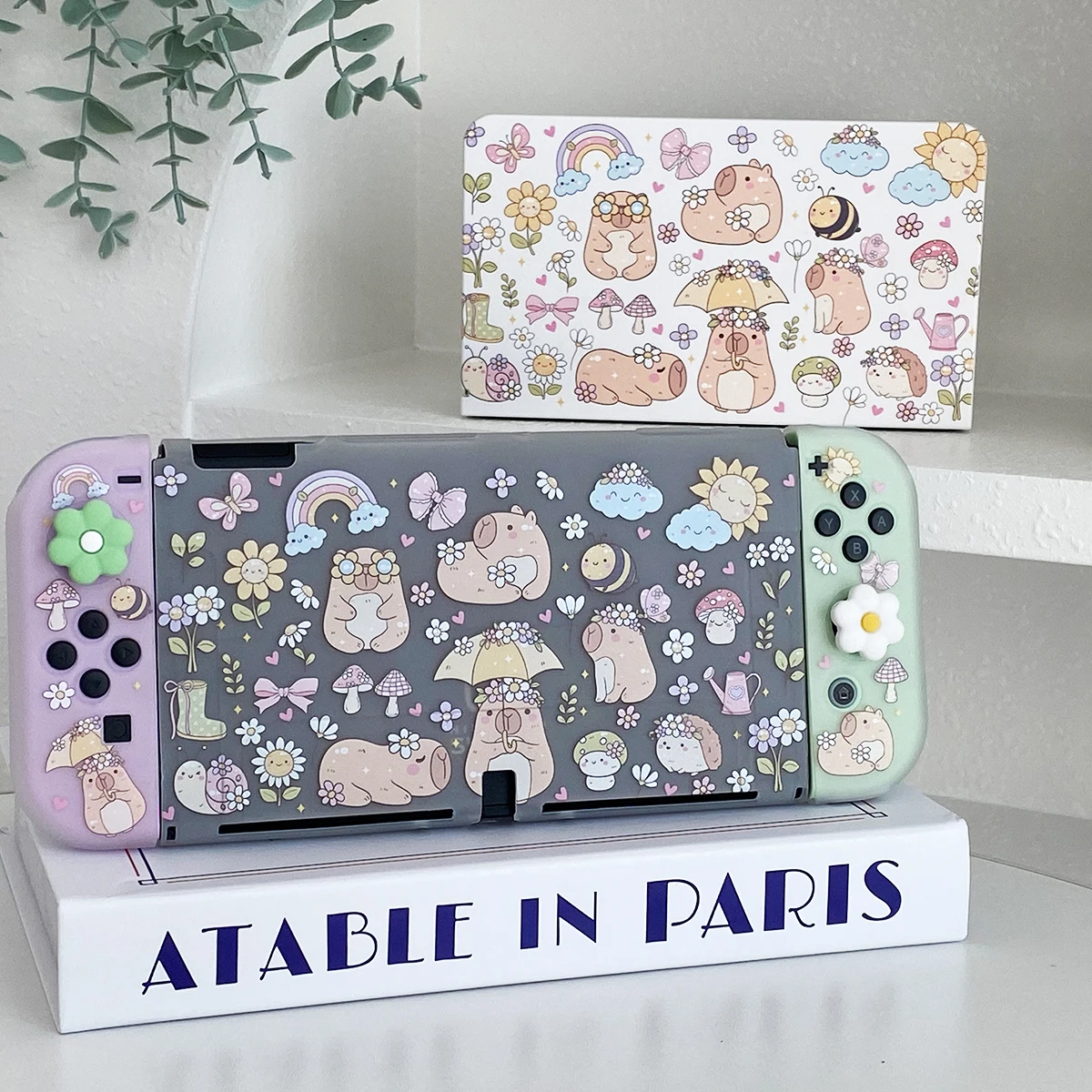 Nintendo Switch Hülle OLED-Schutz Kawaii Kapybara Cover Dockbare Schutzhülle für Nintendo Switch Controller Joy-Con Image