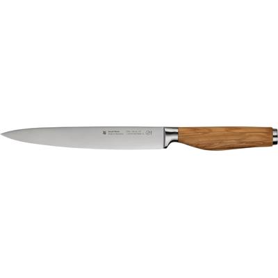 Fleischmesser WMF "Grand Wood", edelstahl, braun, Gesamtlänge 33,4cm Klingenlänge 20cm, Spezialklingenstahl, Kochmesser, 20 cm, Olivenholzgriff, handgeschmiedeter Spezialklingenstahl Image
