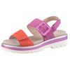 Plateausandaletten ARA "MALAGA", Damen, Gr. 36, pink (pink, orange), Ziegenveloursleder, casual, Schuhe Riemchensandale Sandale, Plateausandale, Klettschuh in Bequemweite G (= weit)