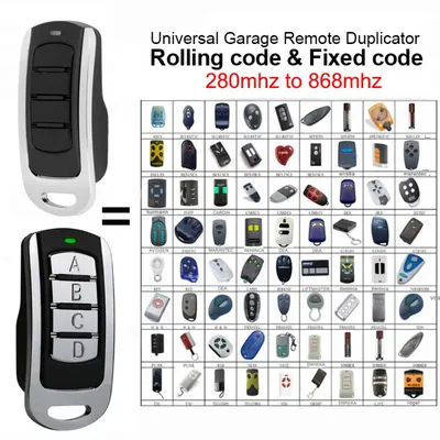 Multi Frequency Duplicator 280-868MHz Fixed & Rolling Code 433MHz Garage Door Gate Remote Control