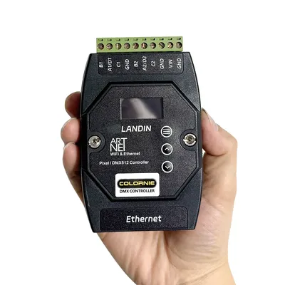 Resolume xLights Artnet/sACN To SPI Pixel Controller 2Port 1360Pixels Control WS2811 WS2812 WS2815
