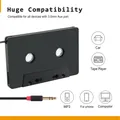 Adattatore da cassetta audio per auto da 3,5 mm a Aux Lettore di cassette con uscita stereo a 4 canali Adattatore per nastro per cavo ausiliario da 3,5 mm