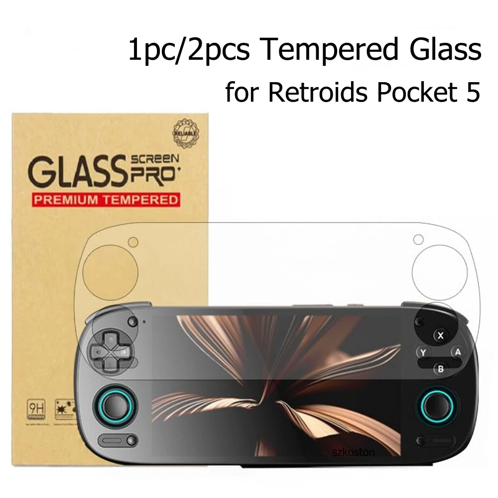 Per Retroid Pocket 5 Pellicola proteggi schermo in vetro temperato Anti-graffio Console retrò per pellicole in vetro temperato RP5 Accessorio di gioco