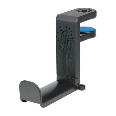 Enhance Desk Gaming Headset Holder with Clamp on Under Desk Design (Black) ENUNHPM100BKEW
