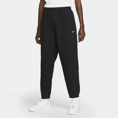 Nike Solo Swoosh Men's Fleece Trousers - Black - Cotton/Polyester