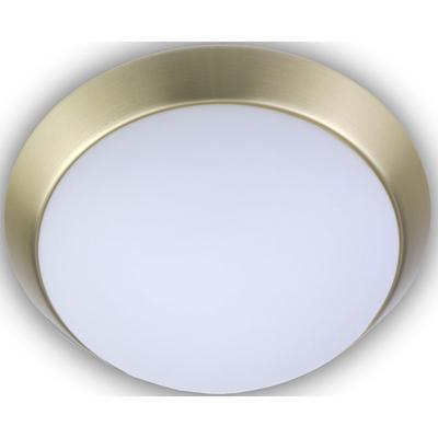 NIERMANN Deckenleuchte "Opal matt, Dekorring Messing matt, LED", braun (messing matt), Ø 50cm, Lampen Image