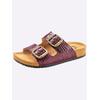 Hausschuh MUBB, Damen, Gr. 38, rot (bordeaux), Rindsleder, modisch, Schuhe