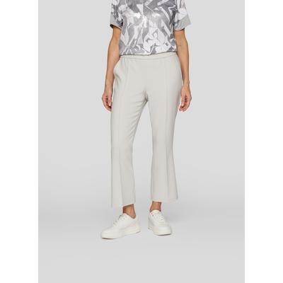 Jerseyhose RABE "Hose", Damen, Gr. 42, Normalgrößen, grau, 71%Polyester 23%Viskose 6%Elastan, unifarben, feminin, lässig geschnitten, Hosen Image