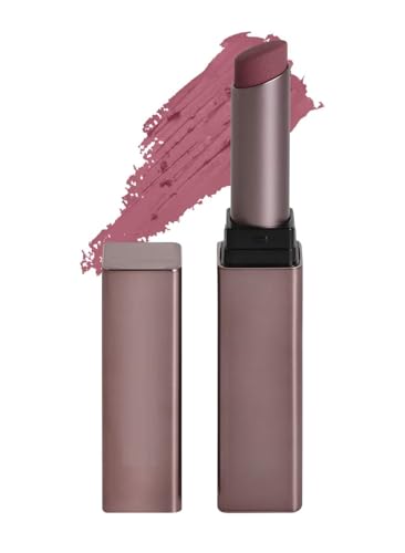 Mettle Satin Lipstick – 02 Elizabeth (Rosy Cheeks Pink, 2.2gm) | Silky Matte Finish | High Color Payoff | Infused with Mango Butter | Luxurious Satin Texture