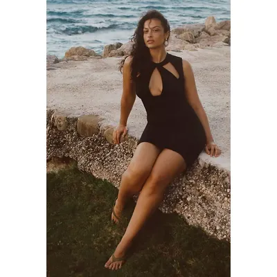 Maeve Structured Cutout Slim Mini Dress