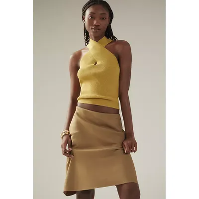 The Tilda Slip Skirt: Linen Knee-Length Edition