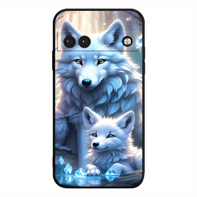 TEMU Arctic Wolf Pack Tpu Phone Case Bundle - Shockproof, Anti-fall Protection Cover For Pixel Series, Soft Flexible Cases - Ideal Gift For Wolf Lovers Image