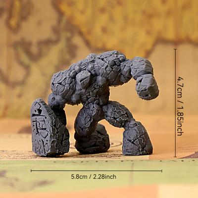 TEMU X-an Amine Stone Miniature Figure - 50mm Unpainted Resin Model For , Ttrpgs, And Board Games - Textured Design, Collectible Sculpture For Hobbyists, Age 14+ Image