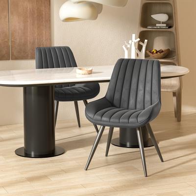TEMU Dining Room Chairs, Set Of 2/4/6, Kitchen Chairs, Upholstered Chairs With Metal Legs, Living Room Chair With Backrest Seat Cushion, For Dining Room, Reception Chair, Office Image