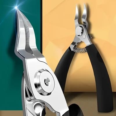 TEMU Stainless Steel Toenail Clippers, Suitable For Ingrown Toenails, Professional Bending Nail Trimmer, Image