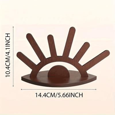 TEMU Wooden Jewelry Display Stand With Multiple - Elegant Ring And Bracelet Organizer For Home Decor Or Gift, , Brown Image
