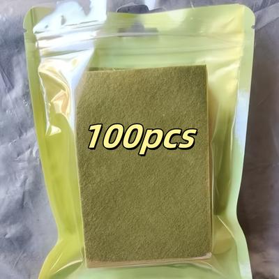 TEMU 100pcs Chinese Tiger Patch, Cream, Derived From Ingredients, Suitable For Shoulders, Back, Knees, Waist, Suitable For Middle-aged And Elderly People, Families And Adults Image