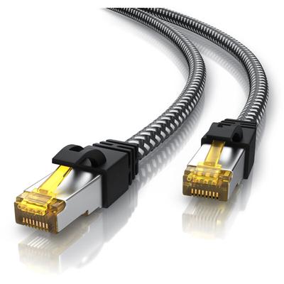 Primewire - Patchkabel cat 7 Rohkabel mit Baumwollummantelung - Gigabit Ethernet lan Kabel - 10 Image