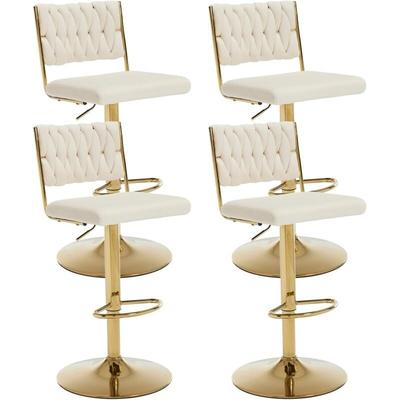 Wahson Office Chairs - Wahson Barhocker 4er Set Barstuhl Drehbar Küche Thekenhocker mit Metallbeine Image