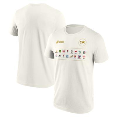 Rugby-Weltmeisterschaft 2025 – All Nations-T-Shirt für Damen – Creme – Unisex Image