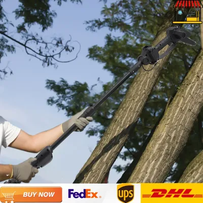 550W Cordless Pole Saw with Charger | 1.3m Extendable Arborist Tool for Tree Pruning & Garden Maintenance 21V