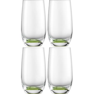 Becher EISCH GERMANY "JESSICA", grün, H:13,2cm Ø:7,3cm, Kristallglas, Trinkgefäße, Handarbeit, farbig veredelt, Made in Germany Image
