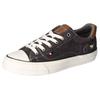 Sneaker MUSTANG SHOES, Damen, Gr. 40, grau (anthrazit), Textil, Lederimitat, sportlich, Schuhe, Freizeitschuh, Halbschuh, Schnürschuh, mit Gummikappe