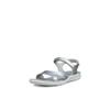 Trekkingsandale ECCO "ECCO CRUISE II", Damen, Gr. 38, silber (silberfarben), Leder, sportlich, Schuhe, Outdoorschuh, Sommerschuh, Freizeitsandale, mit Klettverschlüssen