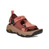 Sandale TEVA "GRANDVIEW MAX SANDAL WOMEN", Gr. 39, mahogany, blooming dahlia, Textil, Synthetik, sportlich, Schuhe, Outdoorsandale atmungsaktiv und schnell trocknend mit Vibram Sohle