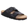 Pantolette ROHDE "ALBA", Damen, Gr. 38, schwarz, Leder, klassisch, Schuhe, Schlappen, Sommerschuh, Hausschuh, Strandschuh mit Softfußbett