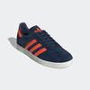 Sneaker ADIDAS ORIGINALS "GAZELLE", Gr. 41, collegiate navy, orange, core weiß, Leder, Synthetik, sportlich, Schuhe
