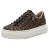 Plateausneaker RIEKER, Damen, Gr. 43, braun (leo), Lederimitat, animal-print, sportlich, Schuhe, Sneaker, Slip-On Sneaker, Slipper mit Schaftrandpolster, Topseller