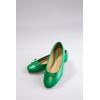 Ballerina ANISTON SHOES, Damen, Gr. 37, grün, Lederimitat, Basic, Schuhe, Loafer, Slipper, Schlupfschuh - NEUE KOLLEKTION