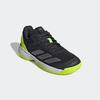Tennisschuh ADIDAS PERFORMANCE, Gr. 38,5, carbon, iron metallic, lucid lemon, Textil, Synthetik, sportlich, Schuhe