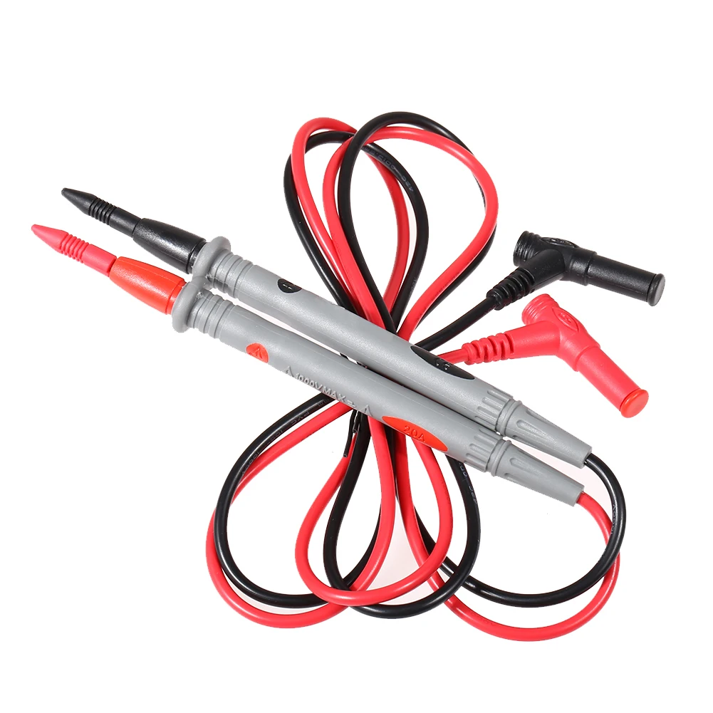 1 Paar Multimeter-Messleitungen, universell, 20 A, Multimeter-Sonde, Drahtstift, vergoldete Sondenausrüstung, Elektriker-Zubehör Image
