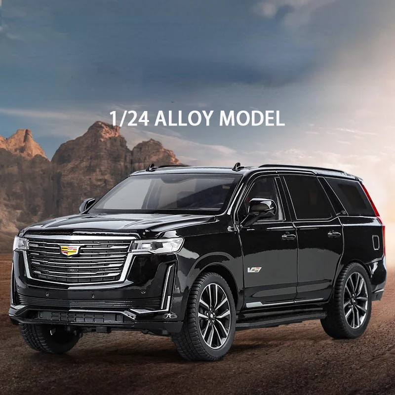1:24 Cadillac Escalade SUV Legierung Auto Diecast Metall Modell Sammeln Hobby Modell Ornamente Geschenk Für Freund Junge Display Ornament C394