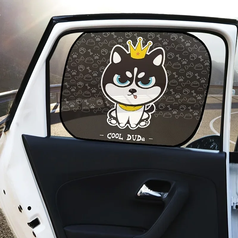 Auto Seiten fenster Sonnenschutz 2 Stück statische Frisch halte folien Aufkleber Sonnenschutz UV-Strahlen Privatsphäre Schutz wasch bar Sonnenschutz für Kinder Baby Image