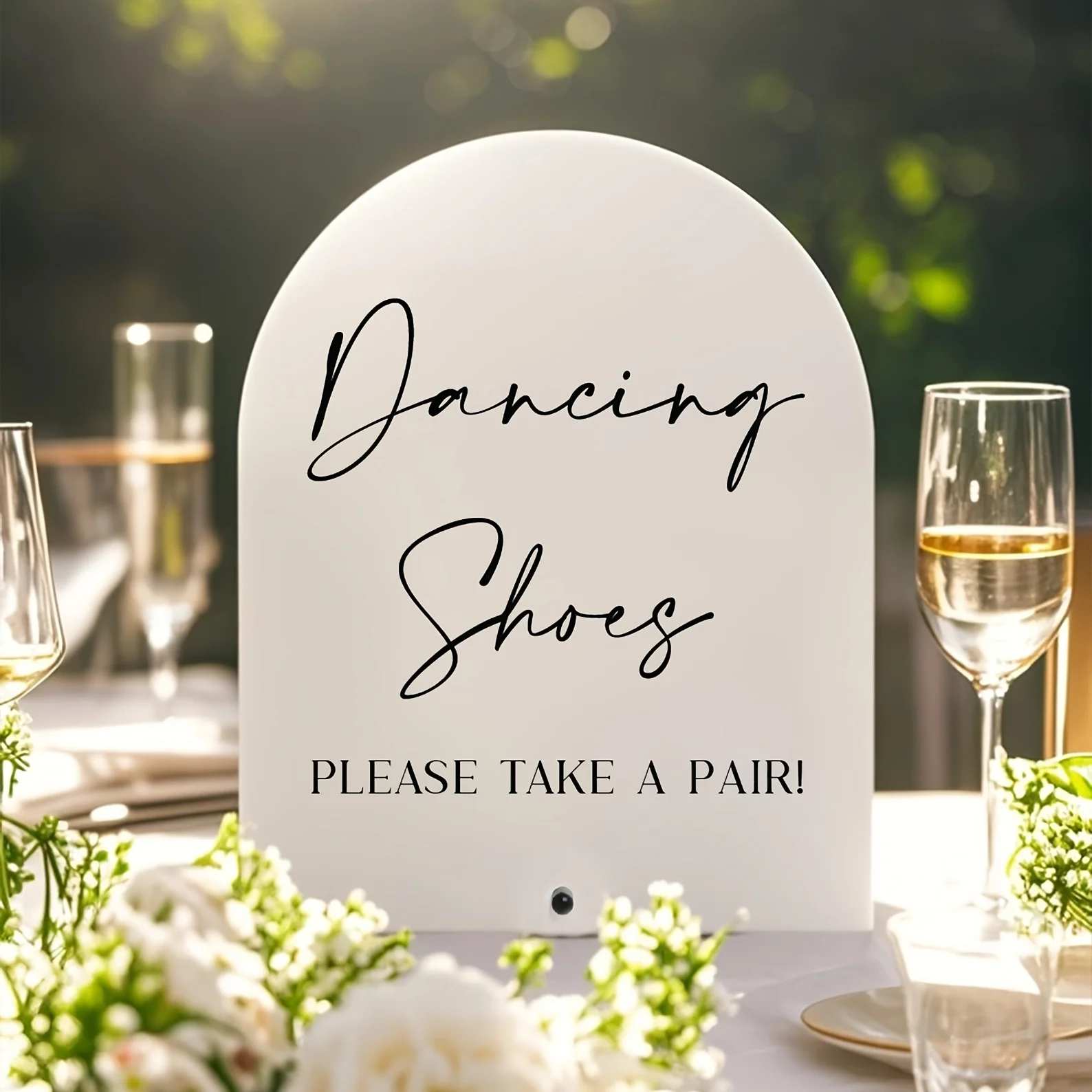 【Flach】Klassisches Acrylschild für Tanzschuhe, Hochzeit, Desktop, Mehrzweck, 2D flach Image
