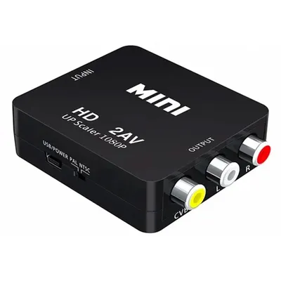 HDMI-kompatibel Zu AV RCA Adapter Konverter Box 1080P RCA AV CVSB LR Video Verbund AV Scaler Konverter für PC HDTV Projektor Image