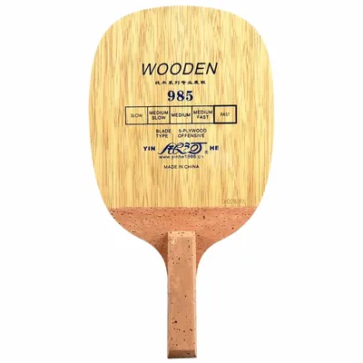YINHE 985 Tischtennisschläger (5-lagiges Holz Fast Attack) Japanischer Penhold-Schläger JS-Griff Image