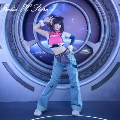 Irelia H Store O W Juno Cosplay Kostüm für Frauen Spiel Cosplays Anime Jacke Tupe Top Hosen Spiel Image