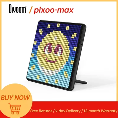 Divoom Pixoo Max 32x32 Pixel Art Display mit APP-Steuerung | Gaming-Raumdekoration, cooler Image