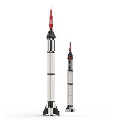 MOC-79193 Space Explore Rakete Bausteine Set Mercuryed-Redstone Trägerrakete Modell DIY Kinder Image