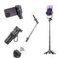 Treppiede con bastone selfie retrattile da 16 pollici telecomando wireless supporto rotante a 360° rilascio con un solo tocco ricaricabile USB compatibile con smartphone