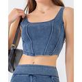 Per donna Reggiseno Collo a U Scollatura posteriore Comodo Traspirante Semplice Sport Abbigliamento sportivo Nero Blu Yoga Fitness Casuale