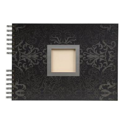 EXACOMPTA Fotoalbum Kaschmir 32x22 cm 50 Seiten schwarz schwarz, 33x3 cm Image